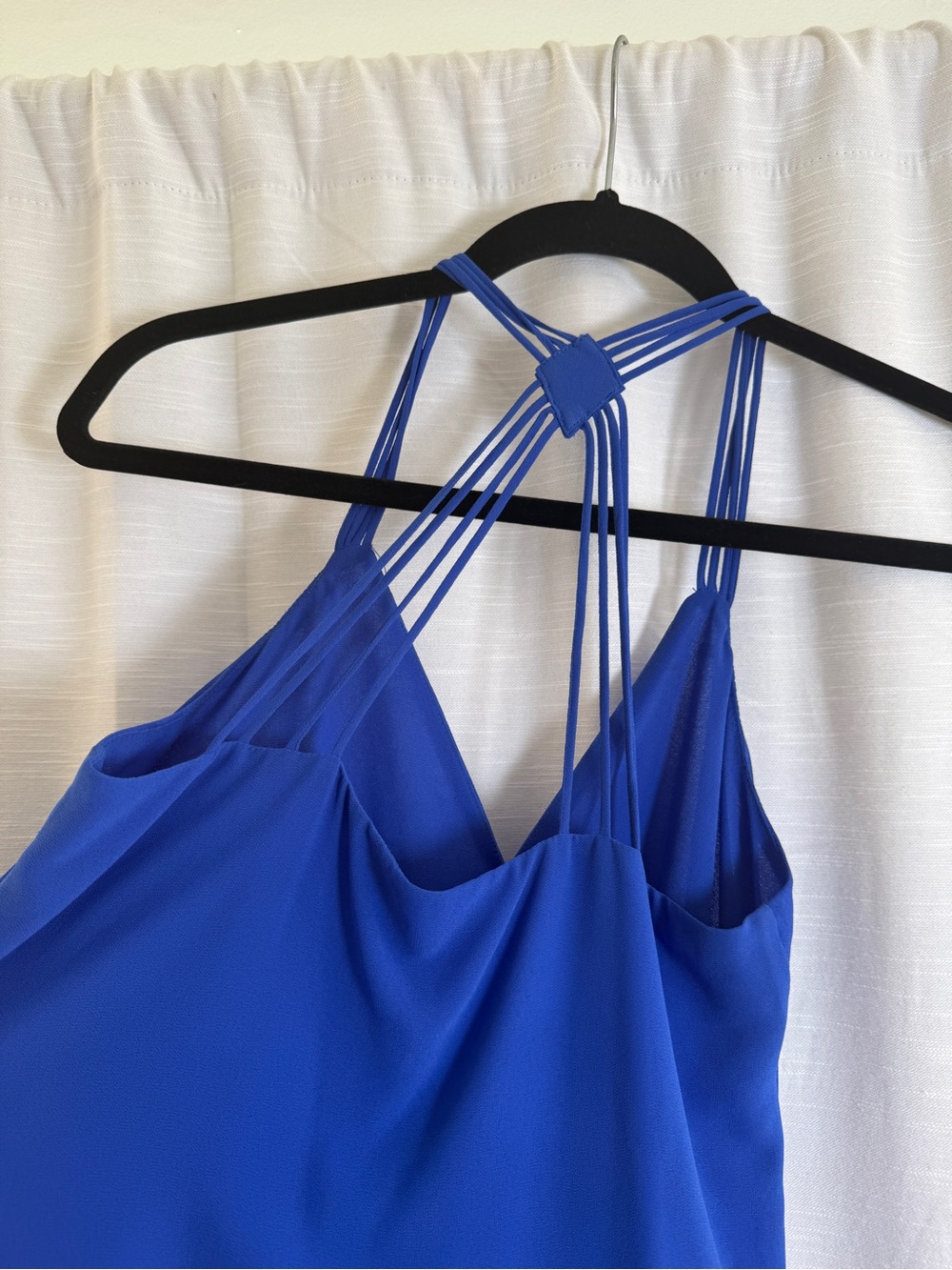 Naked Zebra Royal Blue Strappy Racerback Tank Top | Size S - Picture 10 of 12